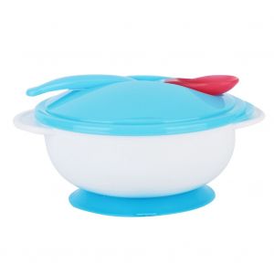 Ensemble De Bols Antiderapants Pour Bebe Avec Ventouse (Bleu) - Neuf