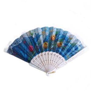 Promotion ! &Eacute;ventail Cr&eacute;ateur 'carmen' Bleu (Fleurs) - 23 Cm - Neuf