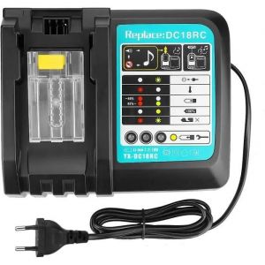 Chargeur makita 14.4V-18V DC18RC pour Batteries Makita 14.4V 18V LXT BL1430B BL1830B BL1840B BL1850B BL1860B - Neuf