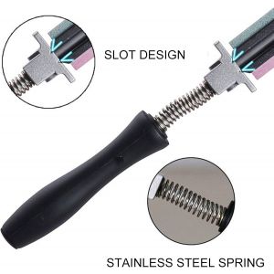 Syst&egrave;me D'aiguisage Pour Couteaux De Cuisine,Aiguisoir Professionnel Avec 4 Pierres &Agrave; Aiguiser Rotation &Agrave; 360&deg; R&eacute;glage De L'angle Poids L&eacute;ger Polissage Kit D'aiguisage De Couteaux - Neuf