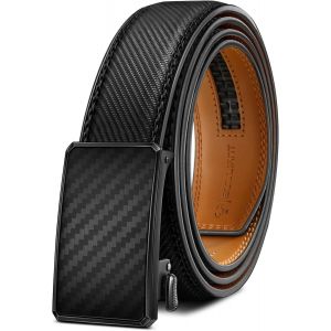Tianyi-Ceinture Hommes, Ceinture Cuir Réglable Clic Cliquet 35mm Pour Les Costumes Habillés Casual¿Coupe Sur Mesure - Neuf
