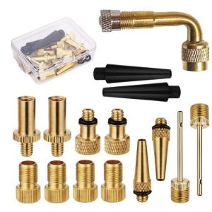 Adaptateur De Valve De Pompe À Air Pour Vélo / 15 Pièces - Neuf