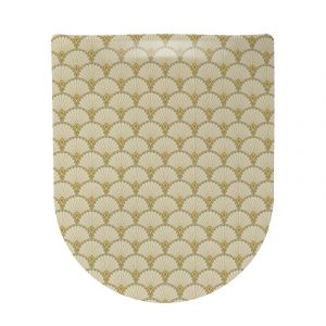 Abattant wood slim d&eacute;clipsable art deco - Neuf