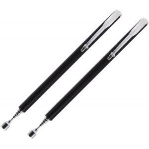 KALANKA-Lot de 2 aimants t&eacute;lescopiques, outil de ramassage magn&eacute;tique t&eacute;lescopique, pince &agrave; stylo portable, outil de ramassage magn&eacute;tique extensible, b&acirc;ton magn&eacute;tique en aluminium durable pour - Neuf