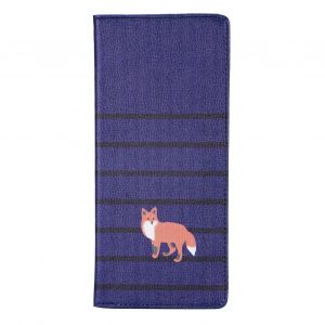 HJLIAN Etui pour passeport en cuir synthetique, porte-cartes de credit, portefeuille, accessoire de voyage, motif dessin anime, renard - Neuf
