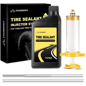 Letnerny-Liquide Préventif Tubeless, 500 Ml Injectable Préventif Tubeless Vtt, Trous D'aération Jusqu'à 6,5 Mm, Adaptés Aux Pneus De Vtt Et De Vélo De Route - Neuf