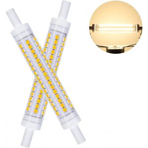 Kalanka-Ampoules Led R7s 118mm, Ampoule Led 10w Remplace Lampe Halog&iquest;&iquest;Ne 100w,Ac230v Blanc Naturel 4000k,1100lm,Non Dimmable Angle De Faisceau 360&iexcl;&Atilde;,Pour Couloir/Plafonnier/Lampe De Sol, Pack De 2 - Neuf