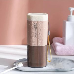 Étui de brosse à dents de voyage Étui de conteneur de dentifrice multifonctionnel Voyages d'affaires portables - Neuf