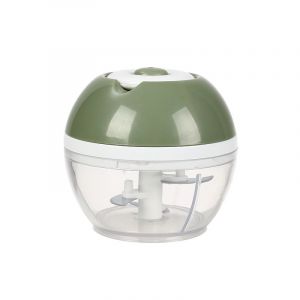 Vert Mini Ail Chopper, L'ail Coupe, Presse-Ail, Hachoir, Mini Processeur De Nourriture, Durable Et Facile À Utiliser Des Lames En Acier Inoxydable, Outil Idéal Pour La Cuisine À Domicile - Neuf
