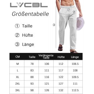 Pantalon Homme Lin Et Coton D&eacute;contract&eacute; Pantalon Toile &Eacute;t&eacute; Yoga Homme L&eacute;ger Taille Elastique M-3xl - Neuf
