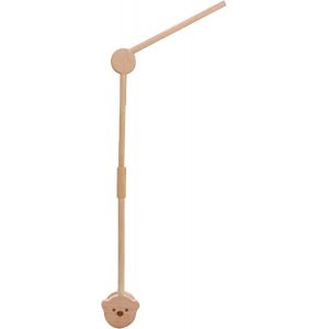 Promise Babe Baby Mobile Support Bois Design Ours, Lit B&eacute;b&eacute; Table &Agrave; Langer Bricolage Support Mobile R&eacute;glable En Hauteur Parc B&eacute;b&eacute; Support Mobile Tige Pour Suspension (Bear Holder) - Neuf