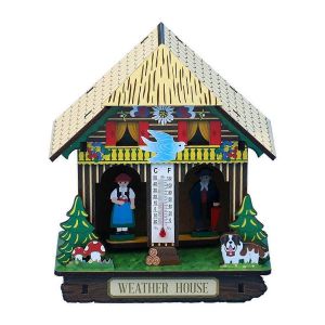 Sunny Rainy Box Thermom&egrave;tre pr&eacute;cis Barom&egrave;tre domestique Hygrom&egrave;tre domestique - Neuf