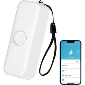 Capteur De Mouvement Intelligent Wifi Pir Pour Système D'Alarme, Surveillance À Distance Par Application, Déclenchement De Lumières Et De Scènes, Compatible Avec Alexa, Blanc, 1Pcs[MAT790130] - Neuf