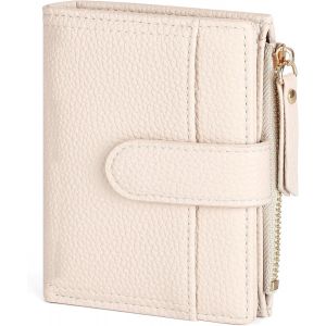 Portefeuille Femme Cuir, Porte Monnaie Femme Petit Portefeuilles Et Porte-Cartes Avec Fermeture Éclair Poche À Monnaie, Vert - Neuf
