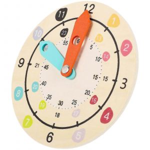 Horloge numérique pour enfants, jouet d'éducation précoce, coordination ?il-main, enseignement à domicile, 15 x 15 x 1,5 cm, 1 ensemble - Neuf