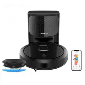 LIECTROUX G7 Aspirateur robot 4 en 1 avec Collecteur automatique de poussi&egrave;res - Aspiration et lavage 6500 Pa - Navigation Laser - Neuf