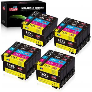 Cartouches d'encre Epson 16 16XL compatible avec Workforce WF-2510 WF-2630 WF-2750 WF-2760 WF-2650 WF-2660 WF-2540 WF-2530 - Neuf