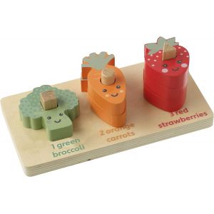 ChenQuanSarl-Jouets Empilables En Bois &iquest; Jouet &Agrave; Empiler Pour Compter Les L&eacute;gumes, Jouets Alimentaires En Bois Pour Enfants De 1 An &iquest; Jouets De D&eacute;veloppement Et D'Activit&eacute;s Pr&eacute;coces Montessori, Jouet - Neuf