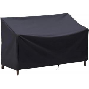 Ulteronixshop-Loveseat Housse De Banc De Jardin 2 Places, Robuste, Imperm&eacute;able, Protection Uv, Grille D'a&eacute;ration, Coupe-Vent Et Ind&eacute;chirable, Pour Meubles D'ext&eacute;rieur, Canap&eacute; En Rotin (134 X 66 X 66/ - Neuf