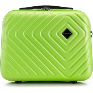 Valise cosmétique Valise de Voyage en ABS Bagages Trousse de Toilette en ABS Sac cosmétique Femme Homme Étui de Voyage Cube LineCitron Vert - Neuf