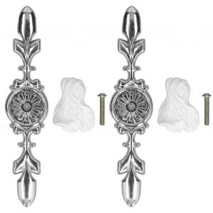 2 ensemble de boutons de tiroir poign&eacute;es de traction c&eacute;ramique armoire armoire porte boutons d&eacute;coratifs avec plaque pour cuisine salle de bain bureau1088D chou chinois - Neuf