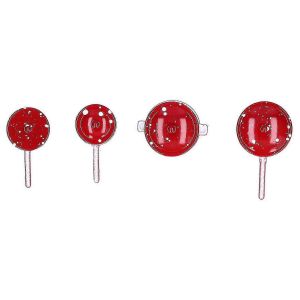 Po&ecirc;les Et Casseroles De Maison De Poup&eacute;e Ensemble Batterie De Cuisine Miniature En M&eacute;tal Pour 1:12 Maison De Poup&eacute;e Accessoire Rouge - Neuf