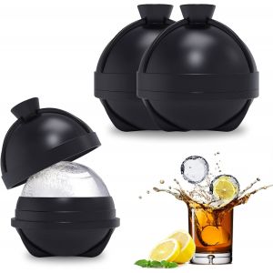 Sphérique Moule À Glaçons - Ronde Boule De Neige En Forme De Bac À Glaçons - Idéal Pour Le Bal Des Cubes De Glace Pour Votre Whisky, Le Gin, La Vodka, Du Rhum, Des Bourbons Et De Cocktails - Neuf