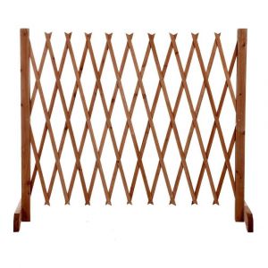 Barrière Extensible Bois 120 Cm Intérieur Extérieur - Neuf
