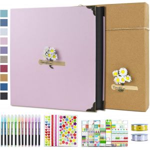 Album Photo Scrapbooking 21x27 Cm 60 Page Livre Fait À La Main Diy Albums Convient Aux Amoureux Amis Enfants Cadeaux Mariage D'anniversaire - Neuf