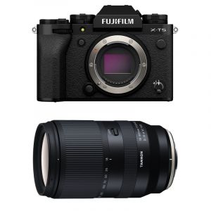 FUJIFILM X-T5 Noir + Objectif TAMRON 18-300 mm f/3.5-6.3 Di III-A VC VXD Garanti 3 ans - Neuf