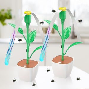 Ventilateur Anti Mouche, 2 Pièces Pliable Ventilateur Mouche De Table Portable Anti Moucherons Suspendu Anti Mouche Ventilateur Pour Extérieur Intérieur Cuisine Camping Fêtes[VEN750750] - Neuf