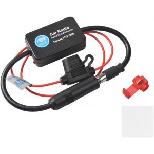 Amplificateur de Signal D'autoradio 12V,Amplificateur de Signal Radio AM/FM,Amplificateur d'antenne d'autoradio Car Antenna Amplificateur pour Audio Stéréo Digital Car Radio - Neuf