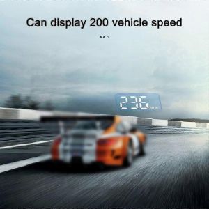 Affichage tête haute,Hud GPS universel de voiture,Indicateur de vitesse Interface USB,Vitesse,Direction de conduite,Survitesse,Code d'erreur clair,Pour tous les véhiculesPour - Neuf