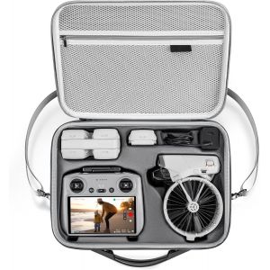 Kuwj-Flip Drone Housse De Protection Pour Dji Flip Fly Plus Combo, Portable Pu Sac À Bandoulière En Cuir Pour Ranger Rc2 / Rc - N3 Télécommande, Flip Drone Et Autres Accessoires - Neuf