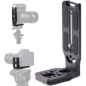 DSLR Camera L Bracket Commutation Verticale Horizontale Trépied Plaque de Dégagement Rapide Compatible avec Canon Nikon Sony DJI Osmo Ronin Zhiyun Stabilisateur Trépied Monopode - Neuf
