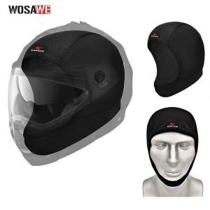 Bonnet rafraichissant evacuant l'humidite sous le casque, doublure interieure, bonnet, noir - Neuf