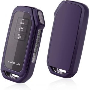 Ev6/ Sportage Nq5 Ql/Ceed Proceed Xceed/Niro/Sorento/Soul/Stinger/Rio 2018-2024 2025 Coque De Protection Pour Cl&eacute;s De Voiture En Gel De Silice Tpu [Violet (7 Boutons)] - Neuf