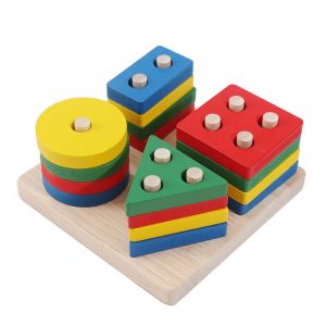Jouets de développement éducatifs en bois pour garçons et filles de 2, 3 et 4 ans - Neuf