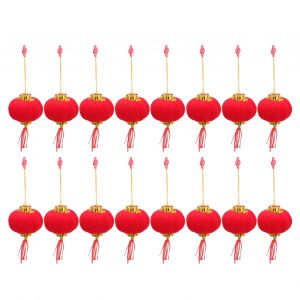 Hjlian Lot De 16 Mini Lanternes Rouges Chinoises A Suspendre, Ideales Pour Les Fetes De Printemps, Les Mariages Et Les Celebrations. - Neuf