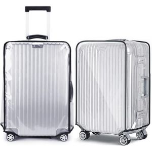 2 housses de bagage en PVC transparent, 28"" housse de protection lavable, convient ¿¿ la plupart des bagages - Neuf