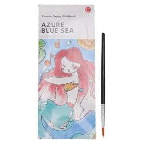 Livre D'aquarelle De Poche De Voyage, Livre De Peinture A L'aquarelle D'art Educatif Precoce Pour Enfants, Mer Bleue - Neuf