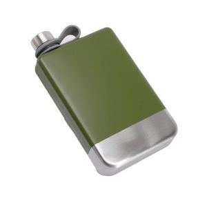 Pr&ecirc;t Pour L'aventure : Flasque En Acier Inoxydable De Qualit&eacute; Sup&eacute;rieure Pour Hommes - &Eacute;tanche, L&eacute;g&egrave;re, Avec Entonnoir - Parfaite Pour Le Camping Et Les Loisirs En Plein Air ! - Neuf