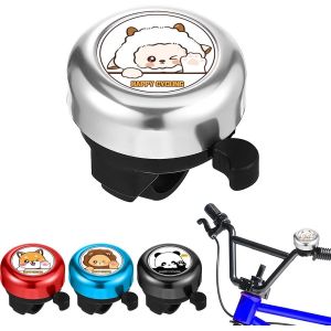 Kal-Sonnette De Vélo Pour Enfant - Sonnette De Vélo Pour Fille/Garçon - Avec 1 Autocollant Dans Différents Motifs - Vélo D'enfant, Vélo D'enfant - Vtt - Neuf