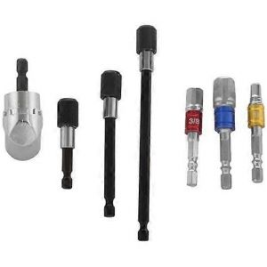 Promotion D'hiver,6pcs Perceuse Électrique Sans Fil Tournevis 105 Degrés 1/4 Pouce Fort Mandrin De Perceuse Magnétique Extension De Tige Hexagonale Avec 60mm / 100mm / 15 - Neuf