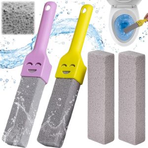 4 Pièces Pierre de Nettopour Toilettes,Brosse de NettoPierre Ponce avec Poignées,Pierre Ponce de NettoÉcologique,Pierre Ponce pour Le Nettode Cuvette de Toilettes - Neuf