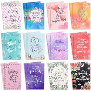 24 Pièces Petit Carnet De Notes De Poche,12,5 X 8 Cm Petit Cahier,Mini Bloc Note De Motivation,Pour Le Bureau,L'école,La Maison - Neuf