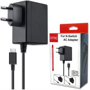 Eryi-Adaptateur Secteur Pour N_Intendo/Switch Oled/Lite,Support Mode Tv Charger Rapide Usb Type C,Compatible Avec Switch Lite/Switch Oled - Neuf