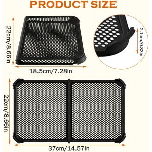 Grille Anti Projection Air Fryer Ninja pour AF500EU 10.4L, Silicone Pliable Grille Air Fryer Ninja, Anti Eclaboussure pour Pr&eacute;vient Eclaboussures Graisse Protection - Neuf