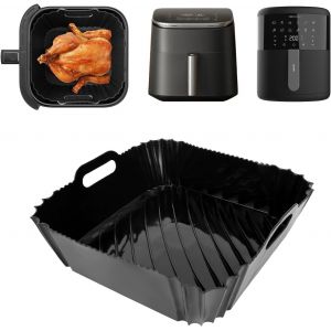 Moule Silicone Air Fryer Friteuse pour Cecotec Friteuse Sans Huile Cecofry 5,5L 6L Moulinex XL de 5L, Accessoires Plat Panier Silicone pour Moulinex EZ245820 5L COSORI 5.5L 6L - Neuf