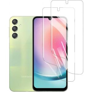 SJZG-2 Pi&egrave;ces Film De Protection D'&Eacute;cran Hydrogel Pour Samsung Galaxy A24, Transparent Souple Protections D'&Eacute;cran [Non Verre Tremp&eacute;] [Haute Sensibilit&eacute;] [Clear Hd] - Neuf